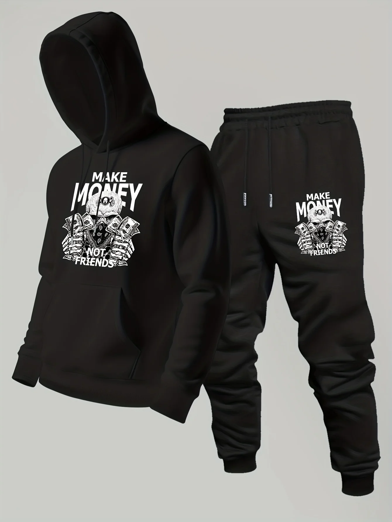 Outdoor Sport Hoodie - Nowy męski zestaw 2-częściowy: bluza z