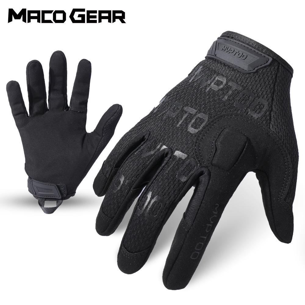 Outdoor Sport Climbing Gear - Kamuflaż Full Finger rękawice taktyczne kolarstwo
