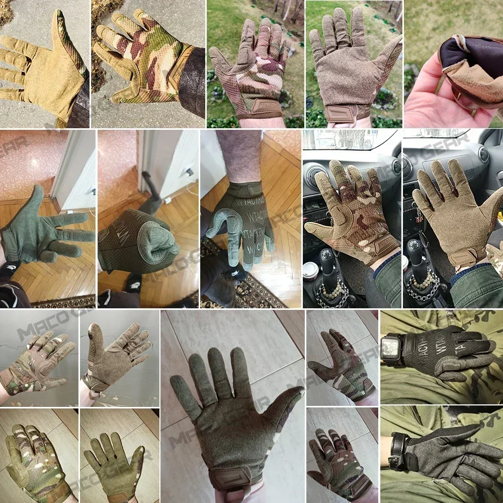 Kamuflaż Full Finger rękawice  – Outdoor Sport Climbing Gear recenzja i cena