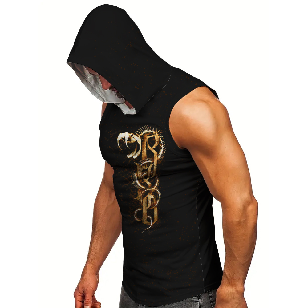 Męska czarna bezrękawnik z kap – Outdoor Sport Hoodie recenzja i cena